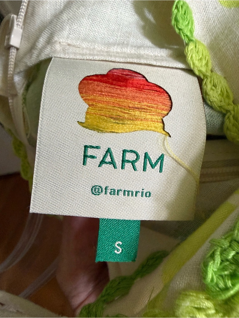 FARM Rio White Maxi Dress with Rainbow Floral Print - Picture 3 of 3